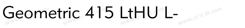 Geometric 415 LtHU L字体转换